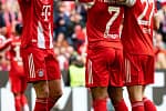 Les joueurs du Bayern Munich célèbrent leur victoire 4-0 contre Union Berlin en Bundesliga