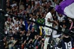 Viniícius Jr célèbre au Bernabéu lors de Real Madrid 3-2 Atlético Madrid La Liga