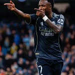 Vinicius Junior celebre qualification Real Madrid quarts Champions League 2026