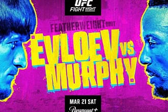 Movsar Evloev et Lerone Murphy à l'UFC London O2 Arena mars 2026