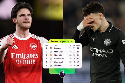 Arsenal en tête de Premier League 2026 après le match nul de Manchester City à West Ham 1-1