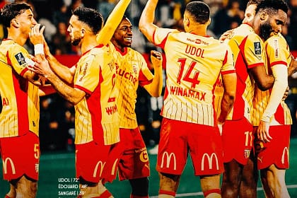 RC Lens domine Angers 5-1 à Bollaert lors de la J27 de Ligue 1